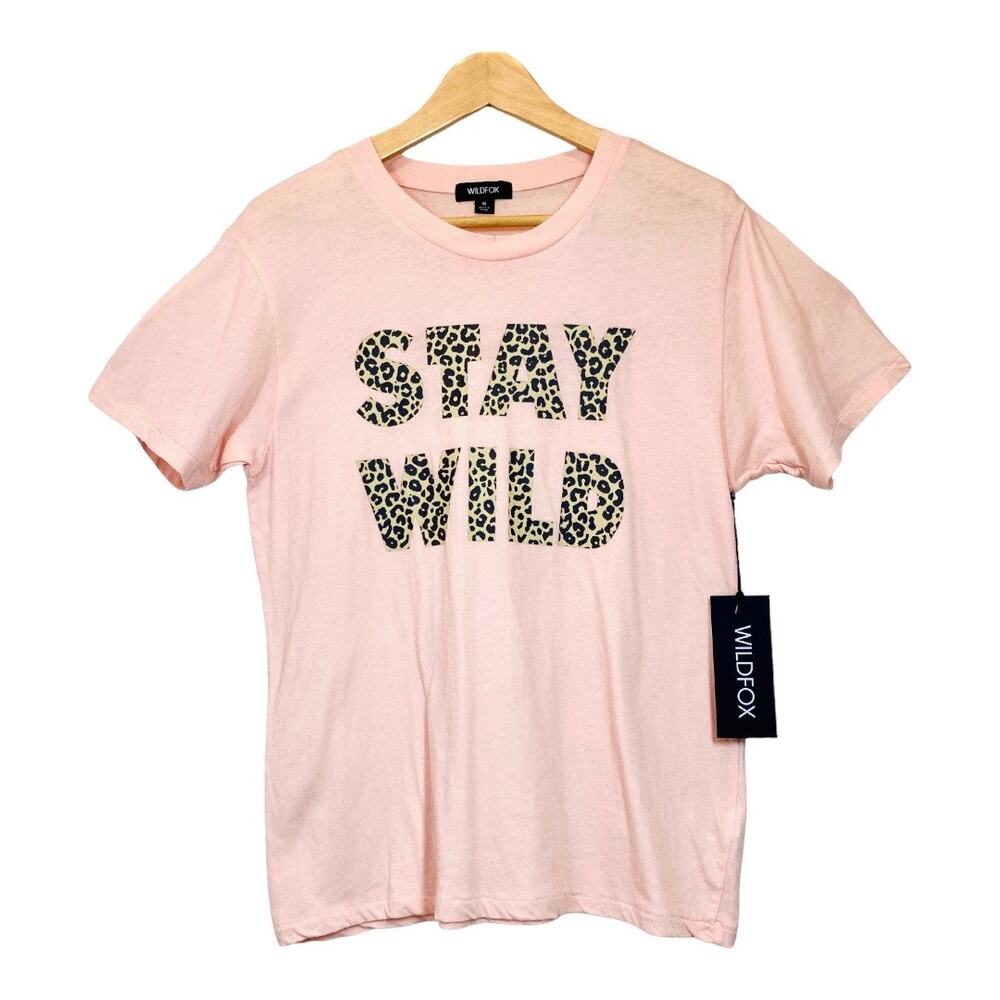 NEW Wildfox T-Shirt "Stay Wild" Size M